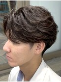 フェザーパーマ/ニュアンスパーマ/毛流れセンターパート