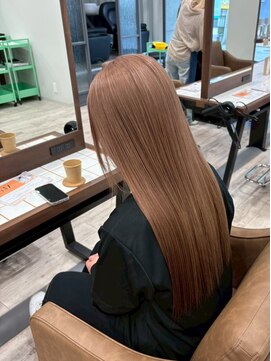 ニュースエン(newseN:) ミルクティーベージュ/ダブルカラー/ケアブリーチ/髪質改善/万代