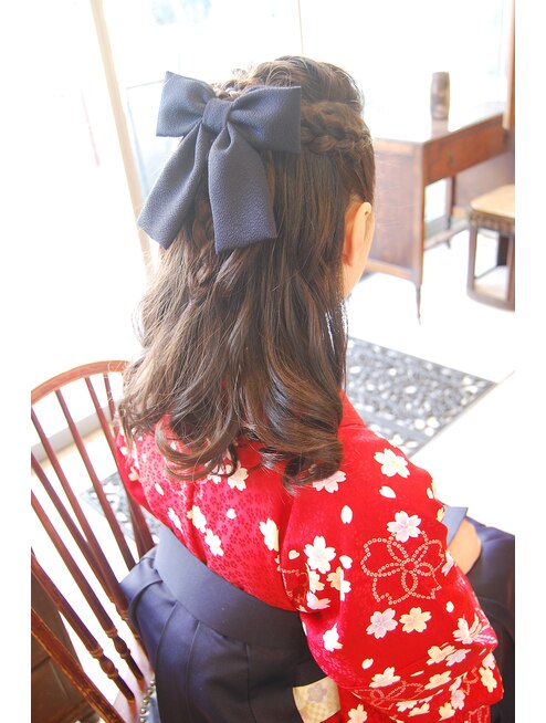 小学生 卒業式 袴 着付 Bell桜新町 用賀 L ベル Bell のヘアカタログ ホットペッパービューティー