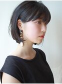 【morio成増】アッシュ　耳かけ　スリークボブ　小顔