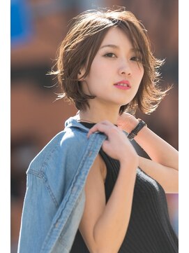 ミエル ヘア 新宿(miel hair) 〈mielhair新宿〉愛されふんわりショートボブ