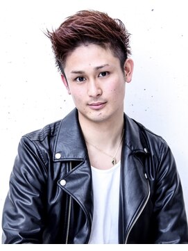 フジヤマ バーバー ショップ(FUJIYAMA BARBER SHOP) 七三オールバックツイストパーマコンマヘア