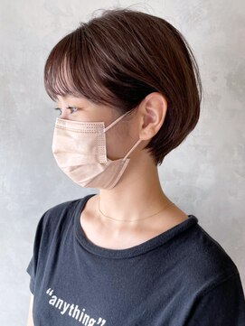 アイティーバイアルバム 下北沢店(IT by ALBUM) 丸みショート_ショコラベージュボブルフベビーバング_ba346682