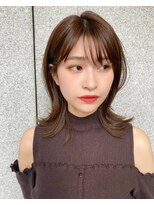 エマ ギンザ(EMMA GINZA)&nbsp;小顔見せ大人ミディ　グレージュカラー