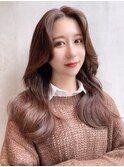 大人ワンホン_チェリーブラウンフェミニンロング_8937