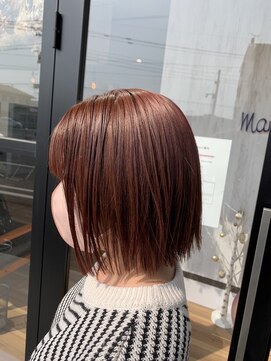 マンタップヘアー(Man Tap Hair) 柔らかボブ 切りっぱなしボブ