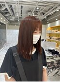 前髪/マチルダボブ/ピンクベージュ/インナーグレージュ