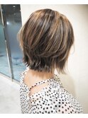 ぱつっとボブ×レイヤー×ハイライト