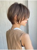 30代40代50代・大人ショートボブ・白髪ぼかし・小顔カットBISA