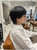 アッシュブラックカルマパーマベリーショートダークアッシュ