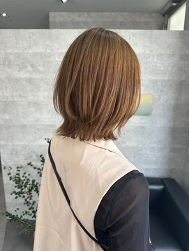 ルー ハナレ(Luu HANARE) ベージュカラーボブ神戸/東灘/住吉/御影/岡本/摂津本山/芦屋