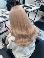 ペレ 栄店(PELE) デザインカラー/レイヤーカット/ウェットヘア/オリーブベージュ