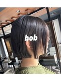 切りっぱなしミニボブ