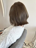 ヨンド(yond)&nbsp;オリーブベージュ外ハネボブ顔まわり前髪群馬太田