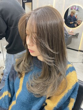 ルノン シェリー(LUNON cheliy) レイヤーカット/オリーブベージュ/髪質補修カラー