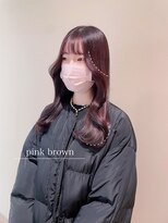 上品かつ大人可愛いピンクブラウン♪ 藤川
