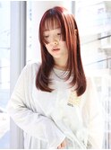 姫カットレイヤー/チェリーレッド/大人かわいい/SOLセンター南