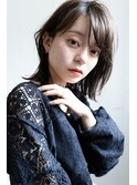 姫カットレイヤー刈り上げボブラベンダーミルクティー