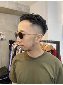 メンズカットメンズパーマ極道パーマ宮城リョータヘアフェード
