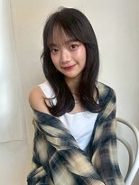 アンニュ(annuy)&nbsp;シースルーバング 髪質改善 ダークブラウン 小顔カット 美髪