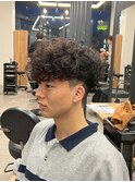 ショートハーパー メンズパーマ バーバー スペインカール