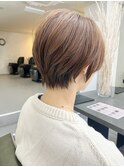 シドウ/スタイリング簡単ショート/麻生/透明感カラー