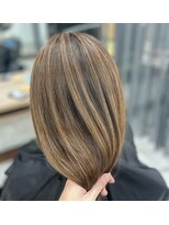 テーラヘアー 大網店(TELA HAIR)&nbsp;結んでも自然｜ナチュラル白髪ぼかしハイライト