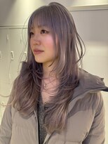 アイコン 博多(ICON.) silver×purple / ハイトーン / レイヤーカット