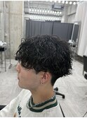 縮毛波パーマ