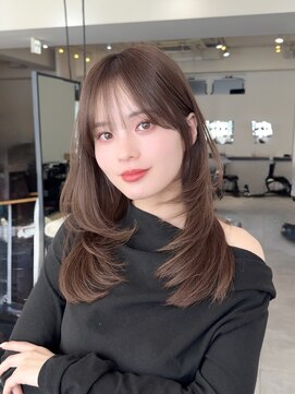 コート 表参道(Cote) 美髪レイヤーカット／くびれ巻き髪/ベージュカラー/縮毛矯正