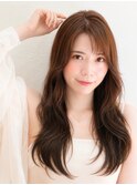 柔らか質感韓国レイヤーロング