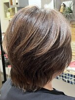 ナナマルサン(703)&nbsp;☆レイヤーショートボブ☆ クーポン→カット+コラーゲンカラー