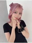 ヘアメヘアセットヘアアレンジリボンアレンジ