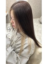 ユー(Yu.)&nbsp;髪質改善カラー　インナーカラー　ホワイトベージュ