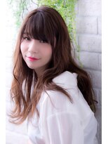 エルデ ナインズ ヘアー スタンド 川口店(elde 9's HAIR STAND)&nbsp;シルキーチョコレート＆プリカールの大人ガーリーモードヘア