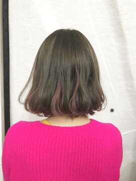 フォーク(FOLK) 恵比寿×YAMATO チラ見せピンクベージュ_インナーカラー