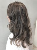 ハイライトロング_毛先パーマことりベージュ_ba262742