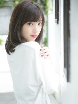 ロンドプランタン 恵比寿(Lond Printemps) 暗髪アッシュベージュ シンプルボブ セミディ