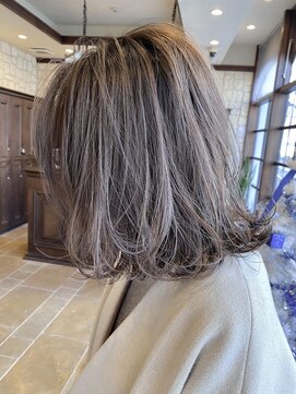 オフ(off) ☆ラベンダーハイライトボブ☆