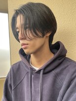 バイフィフス 原宿/表参道(by fifth)&nbsp;センターパート/ニュアンスパーマ/メンズウルフ