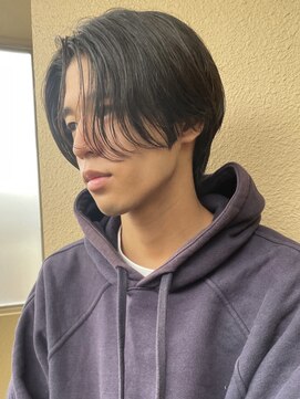 バイフィフス 原宿/表参道(by fifth) センターパート/ニュアンスパーマ/メンズウルフ