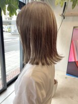 ハル(HAL)&nbsp;サラ艶ミディ×透明サンドベージュ