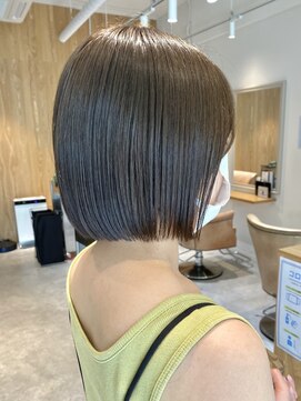 トリート 妙典店(TREAT) 切りっぱなしボブ×グレージュ_TREAT妙典