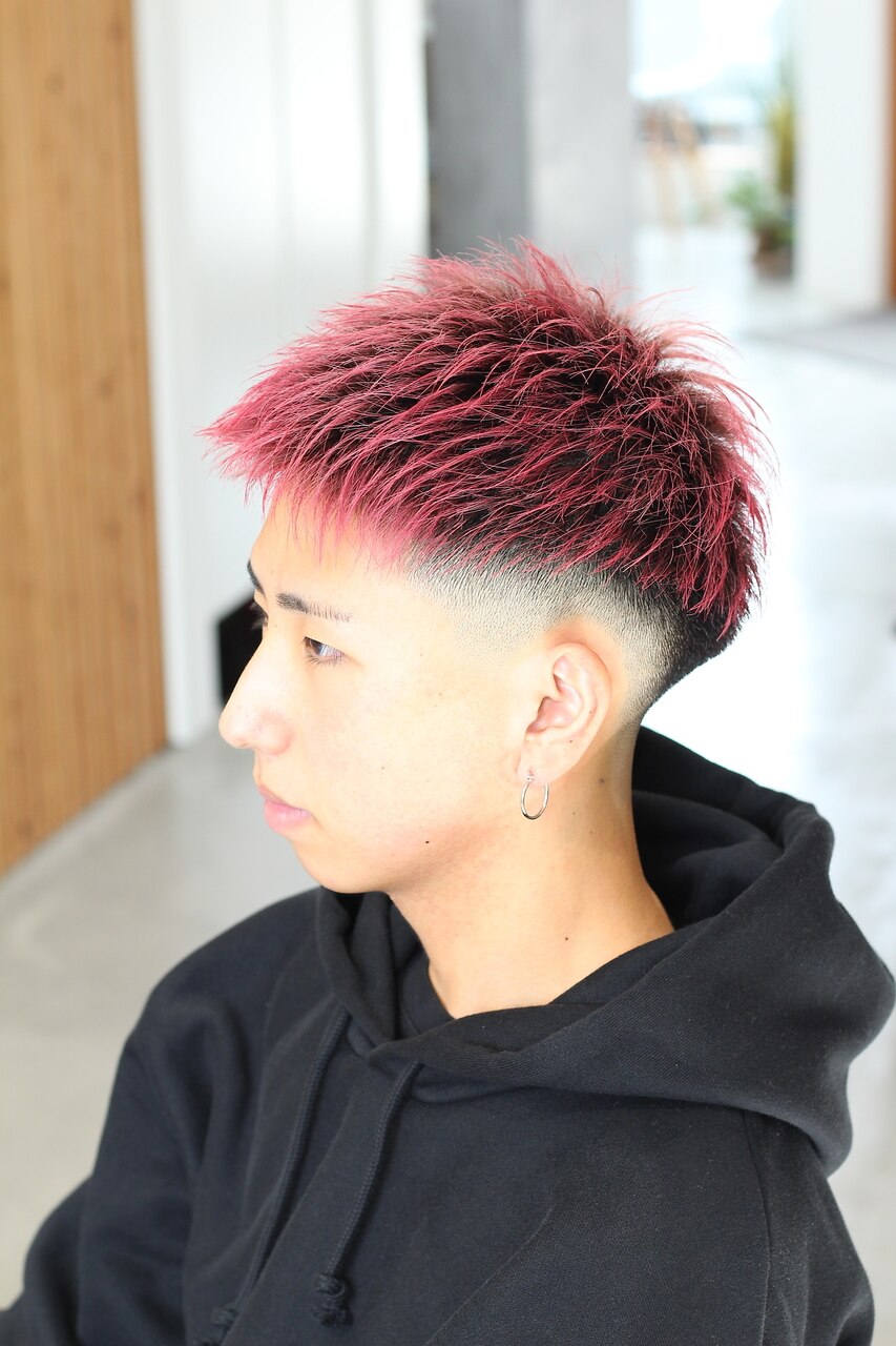 赤髪スキンフェードショート：L176029737｜ミリ(milli)のヘアスタイル