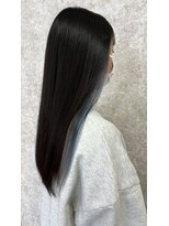 シュガービー(SUGAR-B)&nbsp;インディゴブルーイヤリングカラー×黒髪