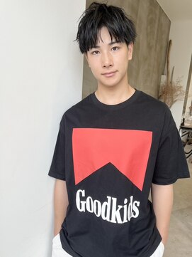 イル(ill) ストレート センターパート メンズ