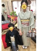 5歳★七五三☆スタイル/訪問着☆着付け★ヘアセット