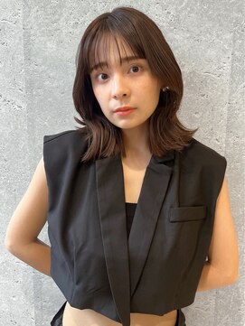 アース 三軒茶屋店(HAIR&MAKE EARTH) 三軒茶屋_レディース_セミロング_韓国巻き_くびれ巻き_ボブ_小顔