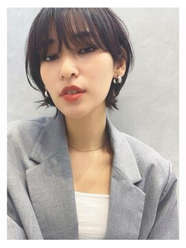 エムスラッシュ 表参道(M.SLASH) 表参道/カット上手い/黒髪/小顔/ショートウルフ/ショート&ボブx2