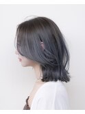 くびれボブ#レイヤーカット#ダブルカラー#ブルー#豊橋#豊川